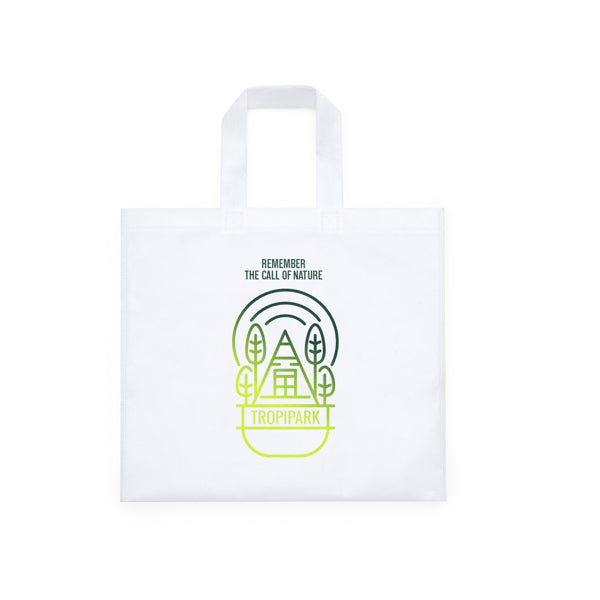 Borsa in tessuto non tessuto da 70 g/m², specifica per la sublimazione, con manici rinforzati.
