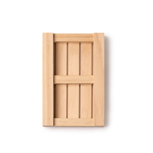 Sottobicchiere in legno a forma di pallet.