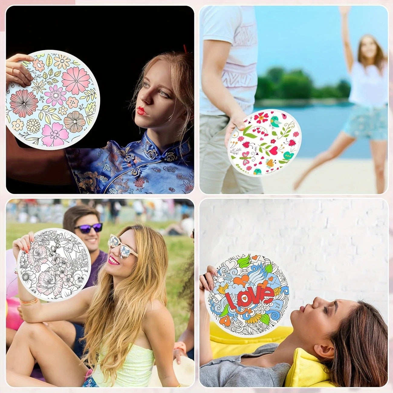 Ventagli piu frisbee a Mano Sublimazione