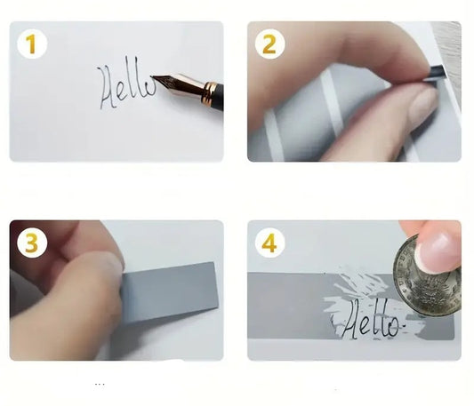 Gratta e perdi Carte da Grattare Fai Da Te - Finitura Opaca, Biglietti di Carta Rettangolari per Feste, Eventi & Regali!