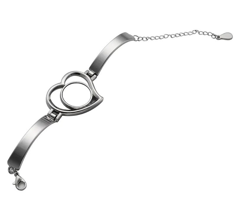 braccialetto a forma di cuore SUBLIMATICO