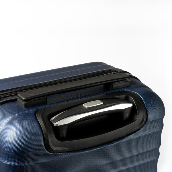 Valigia trolley rigida in ABS resistente. Due scomparti