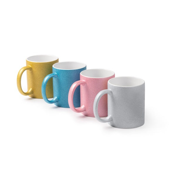 Tazza in ceramica con effetto Glitter sublimatica