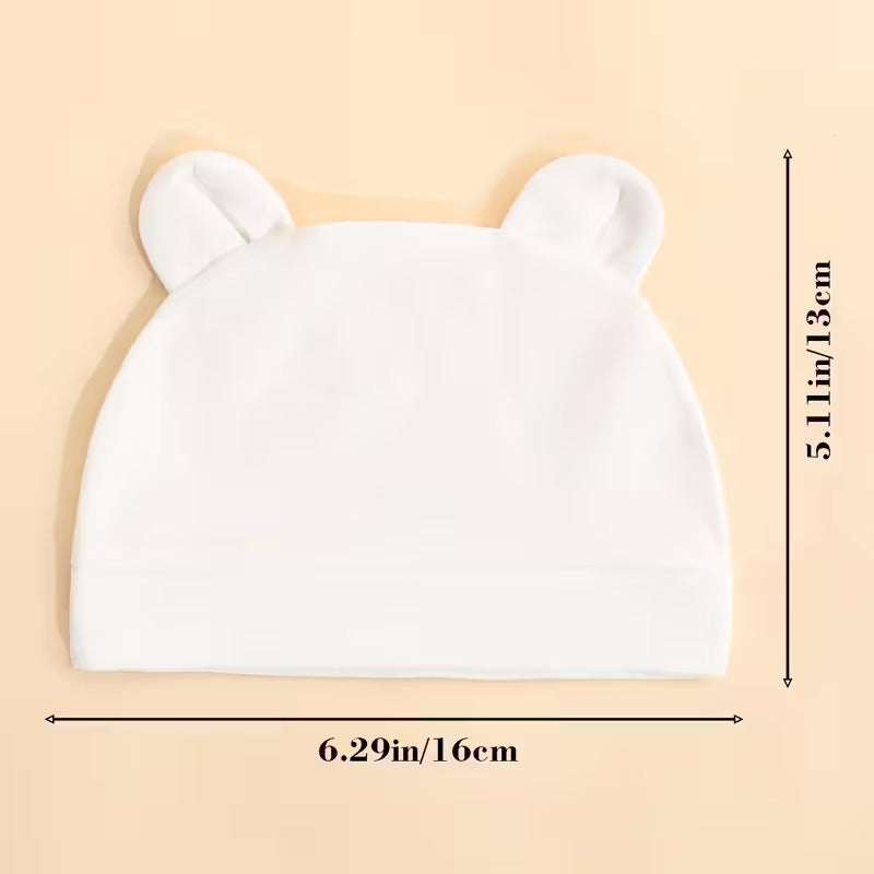 Cappello con Orecchie a Forma di Orsetto per Bambini - Morbidi, Caldi e Traspiranti.