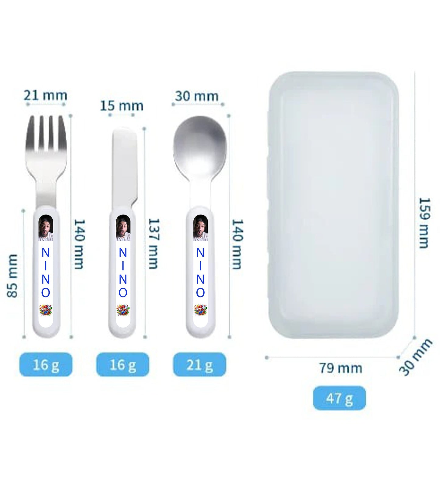 Posate Sublimatiche per Bambini