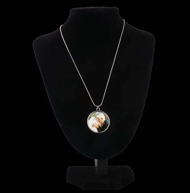 Collana rotonda CON INSERTO ALLUMINIO SUBLIMATICO