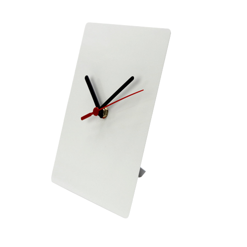 Orologio in Alluminio sublimabile 15x20 cm. si Da Tavola che da parete