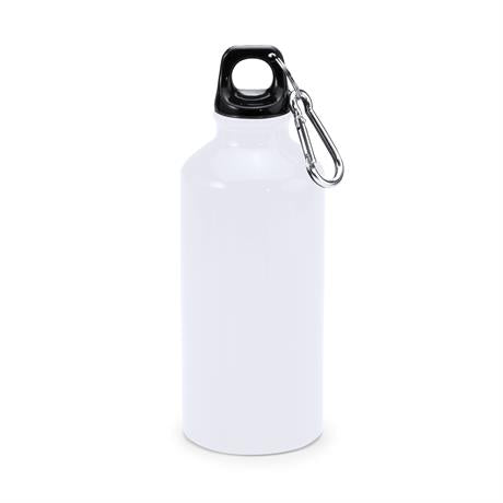 Borraccia in alluminio con moschettone con capacità di 400 ml