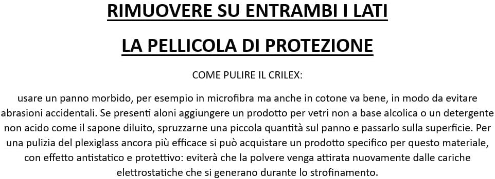 Cornice orizzontale Plexiglass 13 x 9