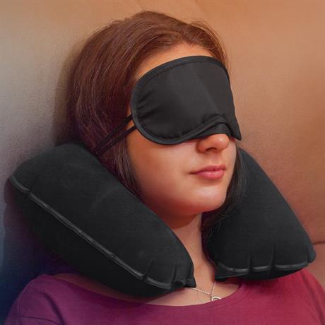 Maschera da viaggio in morbida microfibra