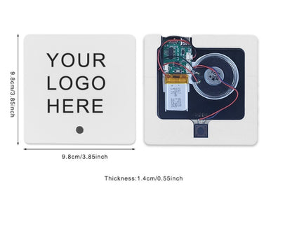 Magnete da frigorifero SUBLIMATICO con lettore musicale PERSONALIZZABILE