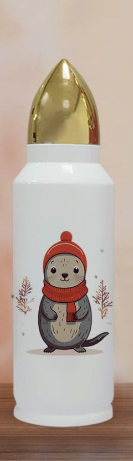 Borraccia 500 ML con tappo a forma di Proiettile Sublimatica