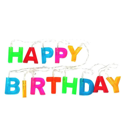 SCRITTA HAPPY BIRTHDAY LUMINOSA