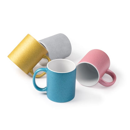 Tazza in ceramica con effetto Glitter sublimatica