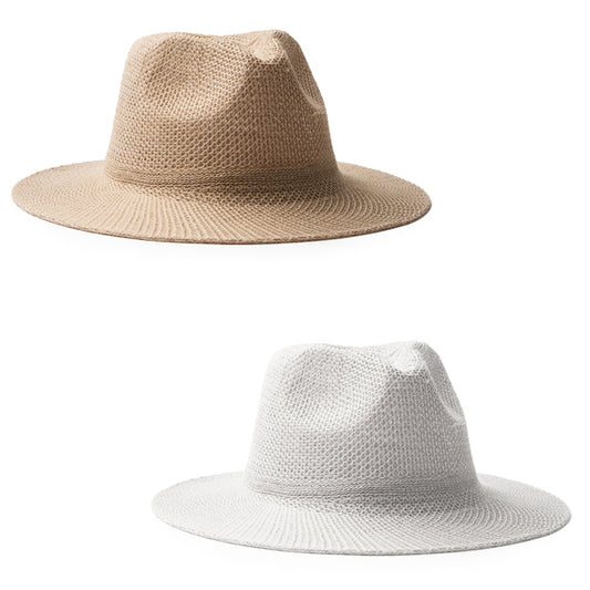 Elegante cappello a tesa piatta per una migliore protezione dal sole con una fascia interna per il massimo comfort.