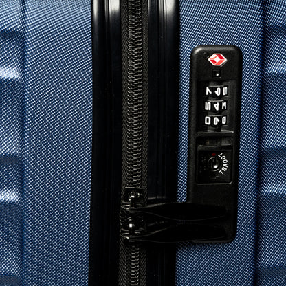 Valigia trolley rigida in ABS resistente. Due scomparti