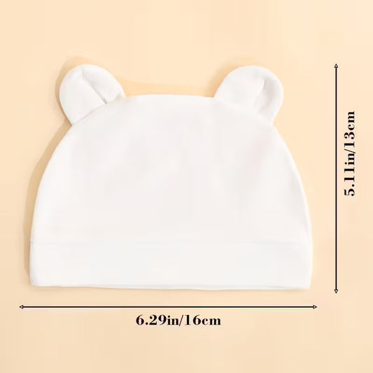 Cappello  con Orecchie a Forma di Orsetto per Bambini - Morbidi, Caldi e Traspiranti.