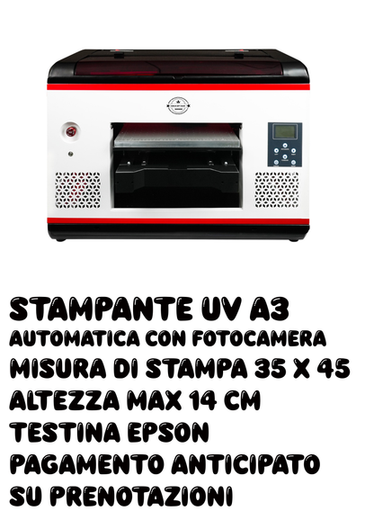 STAMPANTE UV A3 AUTOMATICA  CON FOTOCAMERA