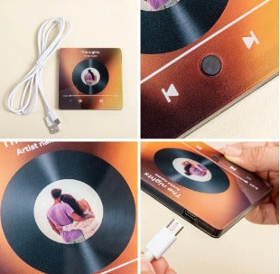 Magnete da frigorifero SUBLIMATICO con lettore musicale PERSONALIZZABILE