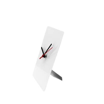 Orologio in Alluminio sublimabile  15x20 cm. si Da Tavola che da parete