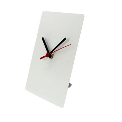 Orologio in Alluminio sublimabile  15x20 cm. si Da Tavola che da parete