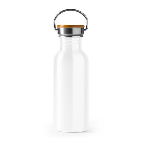 Bottiglia in acciaio inox 304 e bambù Capacità 620 ml.