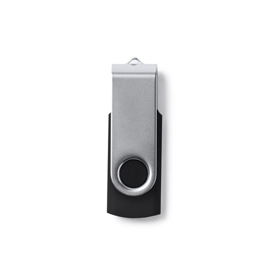 Memoria USB 2.0 (16GB / 32GB). Confezione in astuccio di carta bianca con finestra.