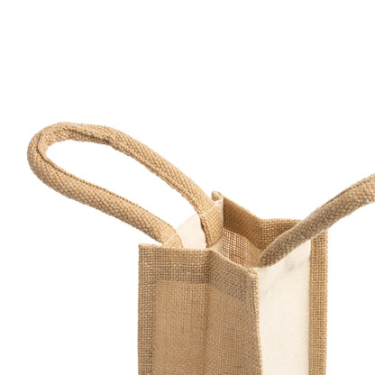 Borsa in juta plastificata e cotone