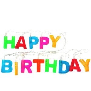 SCRITTA HAPPY BIRTHDAY LUMINOSA