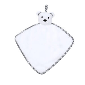 Tenero pupazzo con simpatico disegno ad orsetto bianco sublimatico
