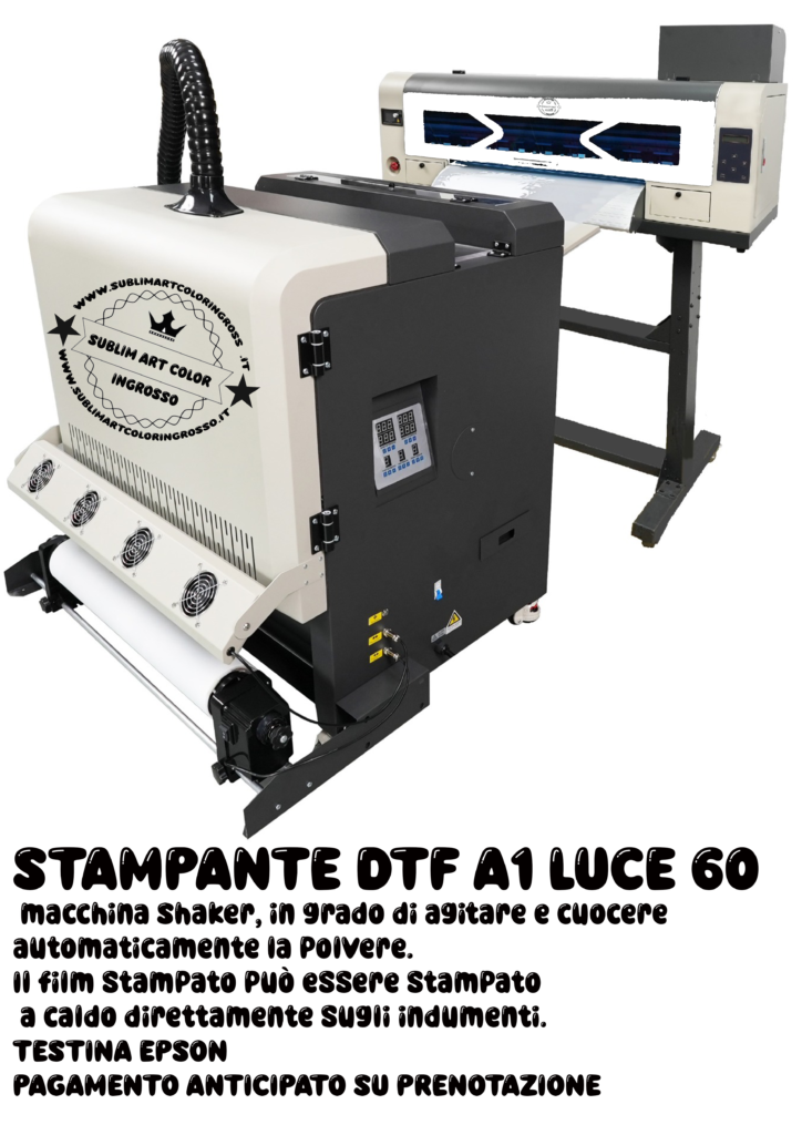 STAMPANTE DTF A1 SU PRENOTAZIONI