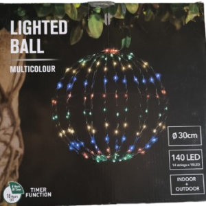 PALLA  LUMINOSA 30 CM MULTICOLOR