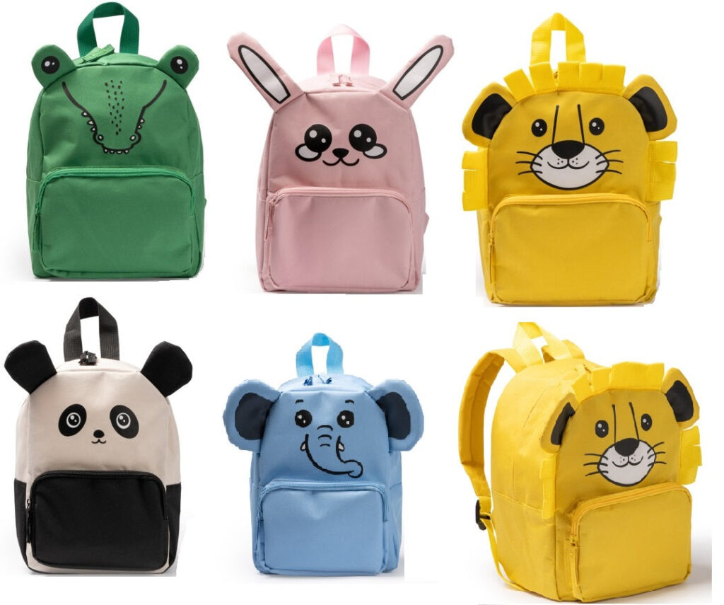 Zaino per bambini con un divertente design a forma di animale