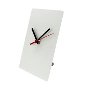 Orologio in Alluminio sublimabile  15x20 cm. si Da Tavola che da parete