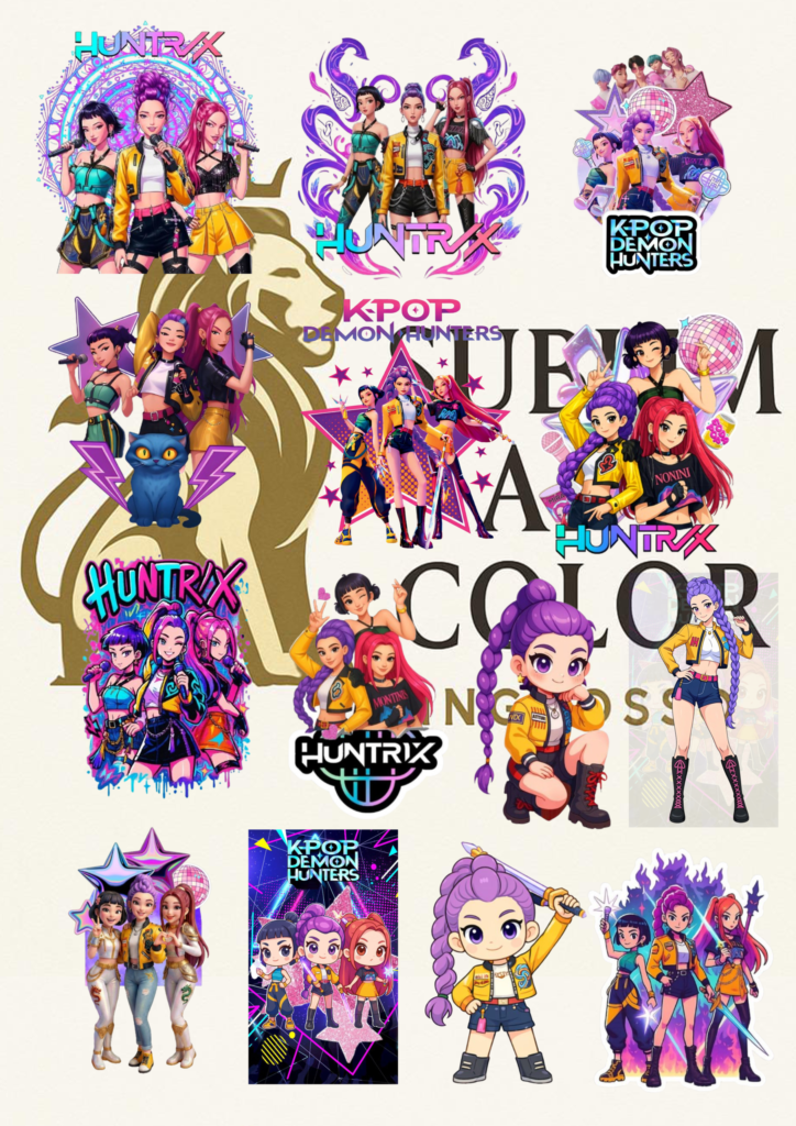 30 immagine huntrix dtf
