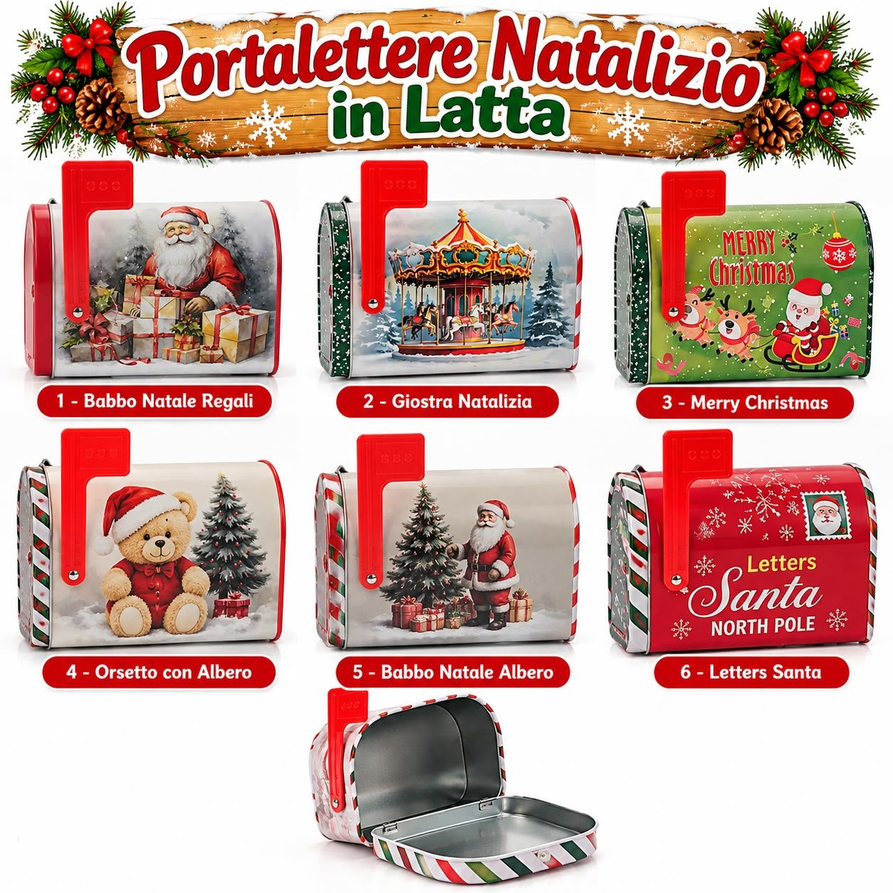 Porta lettere in Latte Natalizio